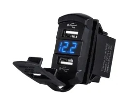 ladowarka-samochodowa-woltomierz-2x-gniazdo-usb-2x21a