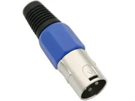 wtyk-mikrofonowy-meski-xlr-3pin-niebieski-2-sztuki