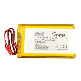 akumulator-li-po-lp805080-akyga-3-7v-4000mah-pcm-zlacze-jst-2-pin-150mm