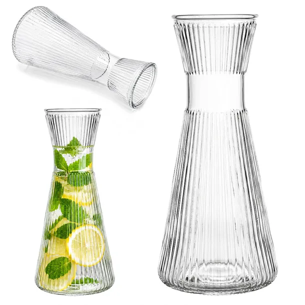 Karafka Szklana 1L do Wody Lemoniady Uniwersalna Dzbanek na Sok Pojemnik