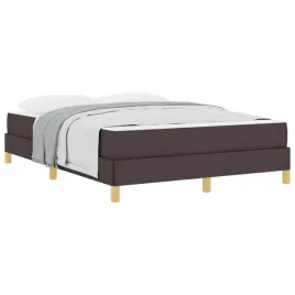 lozko-sprezynowe-z-materacem-ciemny-braz-160-x-200-cm-tkanina