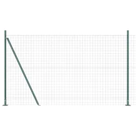 ogrodzenie-z-slupkami-zielony-1-6-x-10-m-stal
