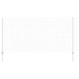 ogrodzenie-z-slupkiem-srebrny-12-x-10-m-stal