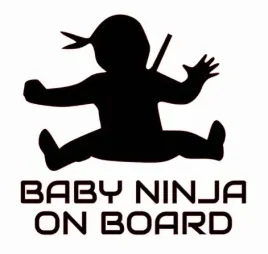 naklejka-bez-tla-na-auto-samochod-szybe-maly-ninja-na-pokladzie-baby-ninja