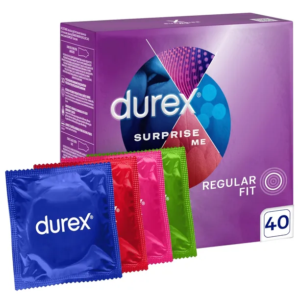 Durex SURPRISE ME zestaw prezerwatyw mix 40szt