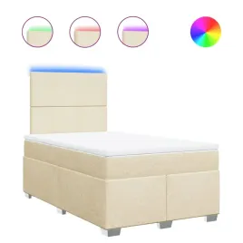 lozko-kontynentalne-kremowe-190-x-120-x-1405-1505-cm-z-led-i-topperem