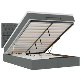 otomana-z-materacem-193x144x118-128-cm-ciemnoszara-materac-140x190x20-cm
