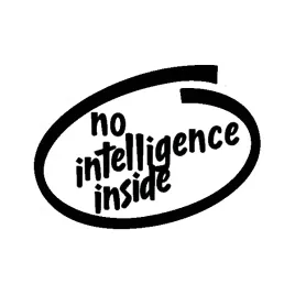 naklejka-na-auto-szybe-no-intelligence-inside