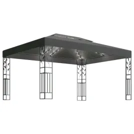 altana-ogrodowa-antracytowa-3x4-m-z-lampkami-led-na-energie-sloneczna