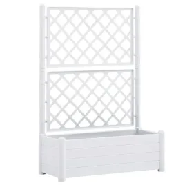 biala-donica-ogrodowa-z-kratka-100-x-43-x-142-cm-pojemnosc-90-l