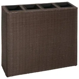 brazowy-zestaw-rattanowy-z-1-oslona-79x22x76-cm-i-4-doniczkami-16x16x