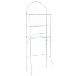bialy-regal-lazienkowy-z-motywem-kwiatu-stal-60x33x174-cm