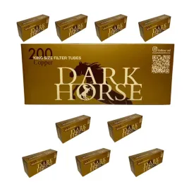 10-x-dark-horse-copper-200-szt-gilzy-papierosowe-ks-tyton-brazowe-tutki-8mm