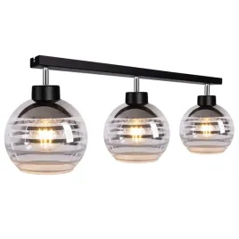 lampa-sufitowa-wiszaca-plafon-regulowany-na-3x-e27-klosz-szklana-kula-paski