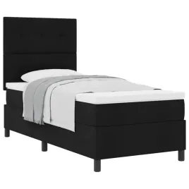 czarne-lozko-sprezynowe-z-materacem-203-x-80-x-128-cm