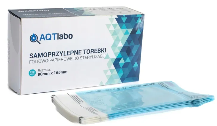 Torebki do sterylizacji 90 x 165 mm AQTlabo