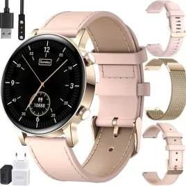 piekny-czarny-smartwatch-damski-duzy-zestaw-3-paski
