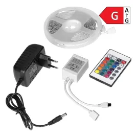 zestaw-tasma-led-12v-100-30l-7-2w-m-ip20-rgb-3m-sterownik-rgb-zasilacz