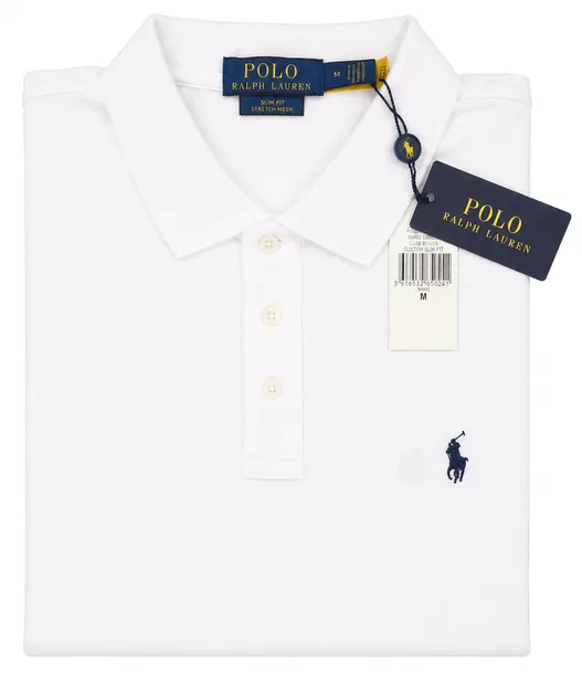 POLO RALPH LAUREN  POLO MĘSKIE KOSZULKA POLO BIAŁA / XXL