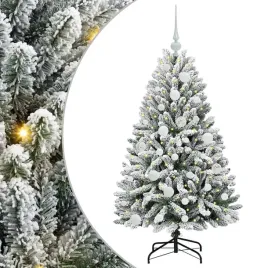 sztuczna-choinka-z-zawiasowa-konstrukcja-120-cm-z-led-i-ozdobami-zielo