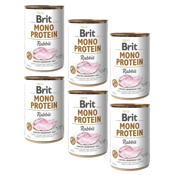 Brit Mono Protein Rabbit Karma Psa Królik 6x400g