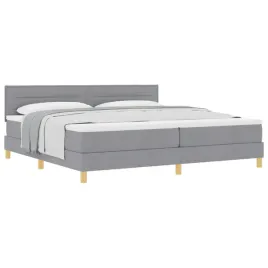 lozko-sprezynowe-z-poduszka-jasnoszary-200-x-200-cm-tkanina