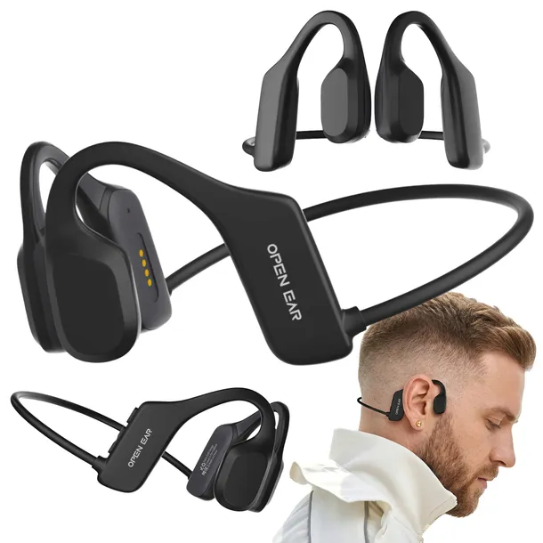 SŁUCHAWKI BEZPRZEWODOWE PRZEWODNICTWO KOSTNE BLUETOOTH SPORTOWE WODOODPORNE