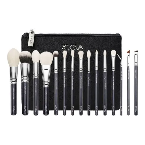ZOEVA Luxe Complete PĘDZLE DO MAKIJAŻU 15 szt+ETUI