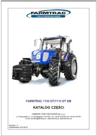 Zdjęcie produktu Katalog części zamiennych do ciągnika Farmtrac 7100 DT 7110 DT IIIB