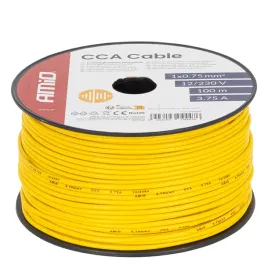 przewod-instalacyjny-jednozylowy-cca-075mm2-100m-amio-12-230v-zolty