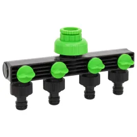 adapter-do-kranu-4-drozny-z-regulacja-przeplywu-zielono-czarny-195x6x