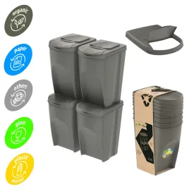 kosz-do-segregacji-smieci-140-l-zestaw-4x35l-odpady-szary-kolorowe-naklejki