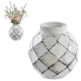 wazon-ceramiczny-geometryczny-3d-bialy-czarny-o11-h-22-cm-intensywny-kolor