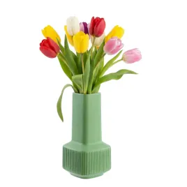 wazon-ceramiczny-dekoracyjny-h20cm-zielony-mat-nowoczesny-flakon-na-kwiaty