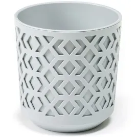 doniczka-oslonka-na-kwiaty-geometryczny-wzor-o-25-cm-szary-wklad-szary