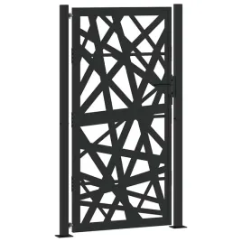 brama-ogrodowa-czarna-100x175-cm-stalowa-konstrukcja-swietlna