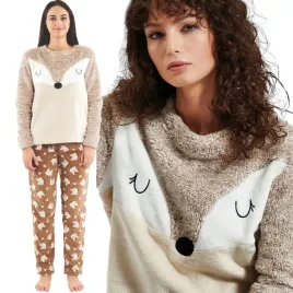 pizama-damska-bawelniana-dwuczesciowa-ciepla-dlugi-rekaw-soft-polarowa-xl