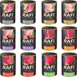 rafi-400g-pusz-pies-mix-12-szt-3przepi-3-kroli-3-wol-3-dziczyz