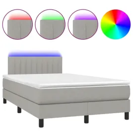 lozko-kontynentalne-z-materacem-i-diodami-led-jasnoszare-203-x-120-x-7