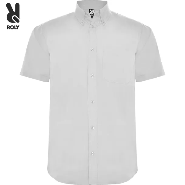 Elegancka Koszula Męska Krótki Rękaw Biała ROLY CM5503 Horeca Rozmiar: XL