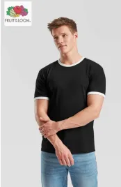 fruit-of-the-loom-t-shirt-koszulka-ringer-krotki-rekaw-unisex-czarno-biala