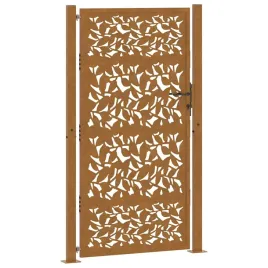 brama-ogrodowa-100x175-cm-stal-nierdzewna-wzor-liscia