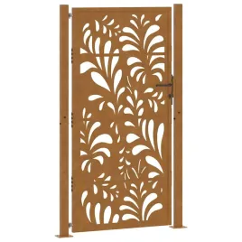 brama-ogrodowa-100x200-cm-stal-nierdzewna-wzor-fali
