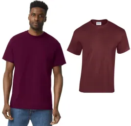 t-shirt-koszulka-meska-bawelna-heavy-gildan-5000-bordowa-maroon-3xl