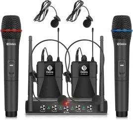 debra-audio-au400-4-kanalowy-bezprzewodowy-system-mikrofonowy-uhf
