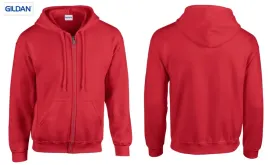 bluza-rozpinana-z-kapturem-ciepla-gildan-heavy-18600-czerwona-3xl