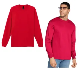 koszulka-bluzka-t-shirt-z-dlugim-rekawem-longsleeve-gildan-2400-czerwona-m