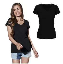 t-shirt-koszulka-damska-slim-elastic-dekolt-v-jakosc-stedman-9710-czarna-xs