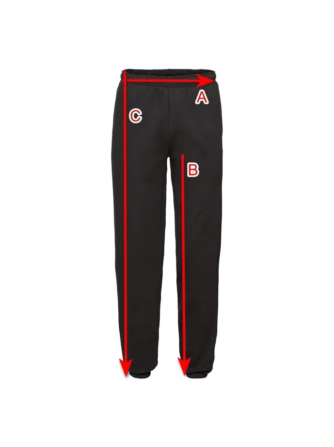 fruit-spodnie-dresowe-meskie-elasticated-cuff-czarne-m-stan-nowy