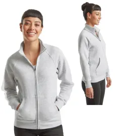 bluza-damska-rozpinana-premium-lady-fit-fruit-of-the-loom-62116-szara-s